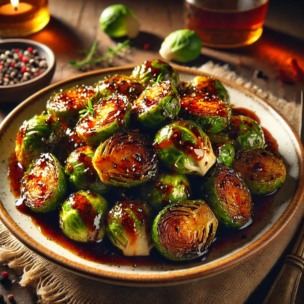 Beer-Glazed Brussels Sprouts with Beer Reduction&nbsp;Sauce