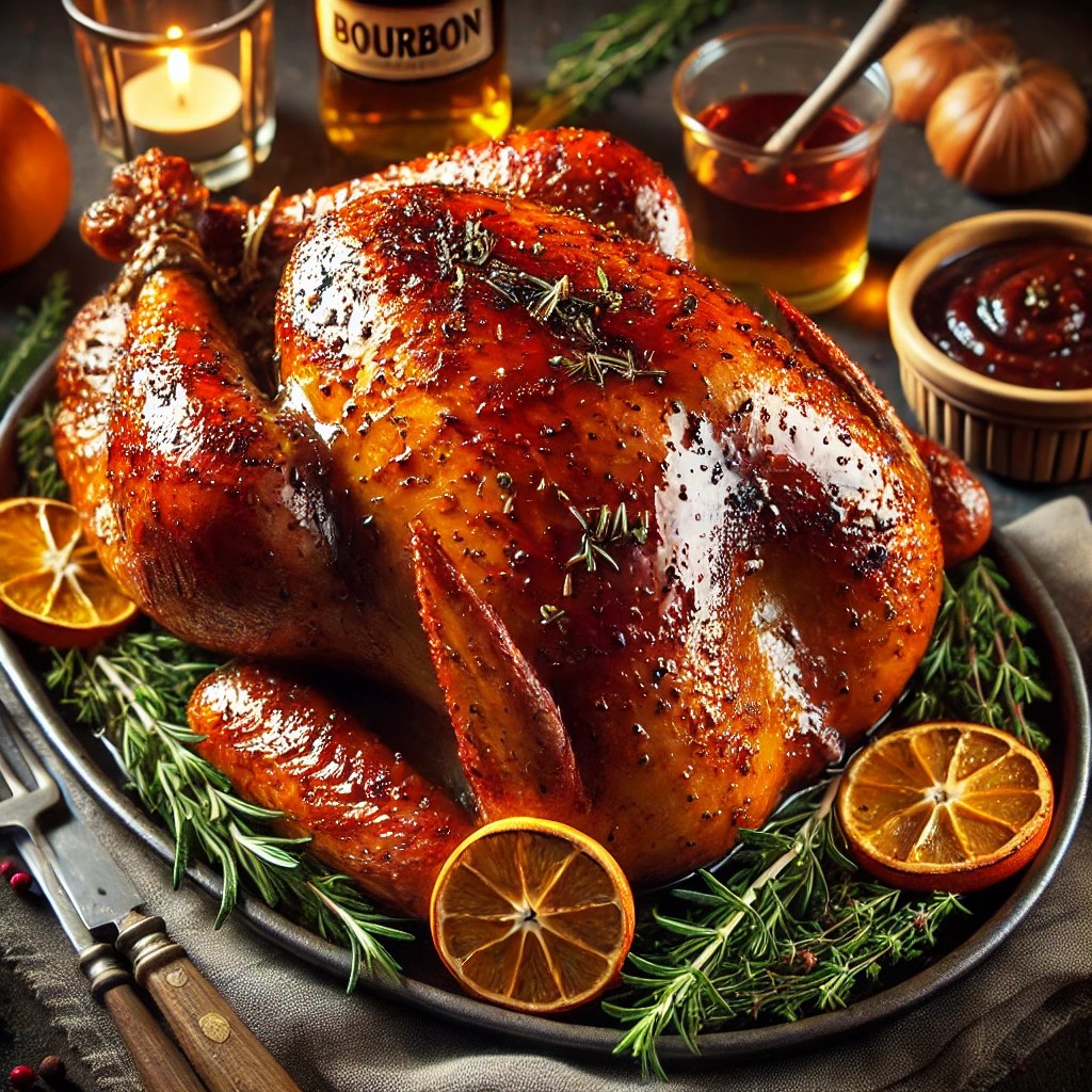 Bourbon-Glazed Turkey (Roasted and Deep-Fried&nbsp;Options)
