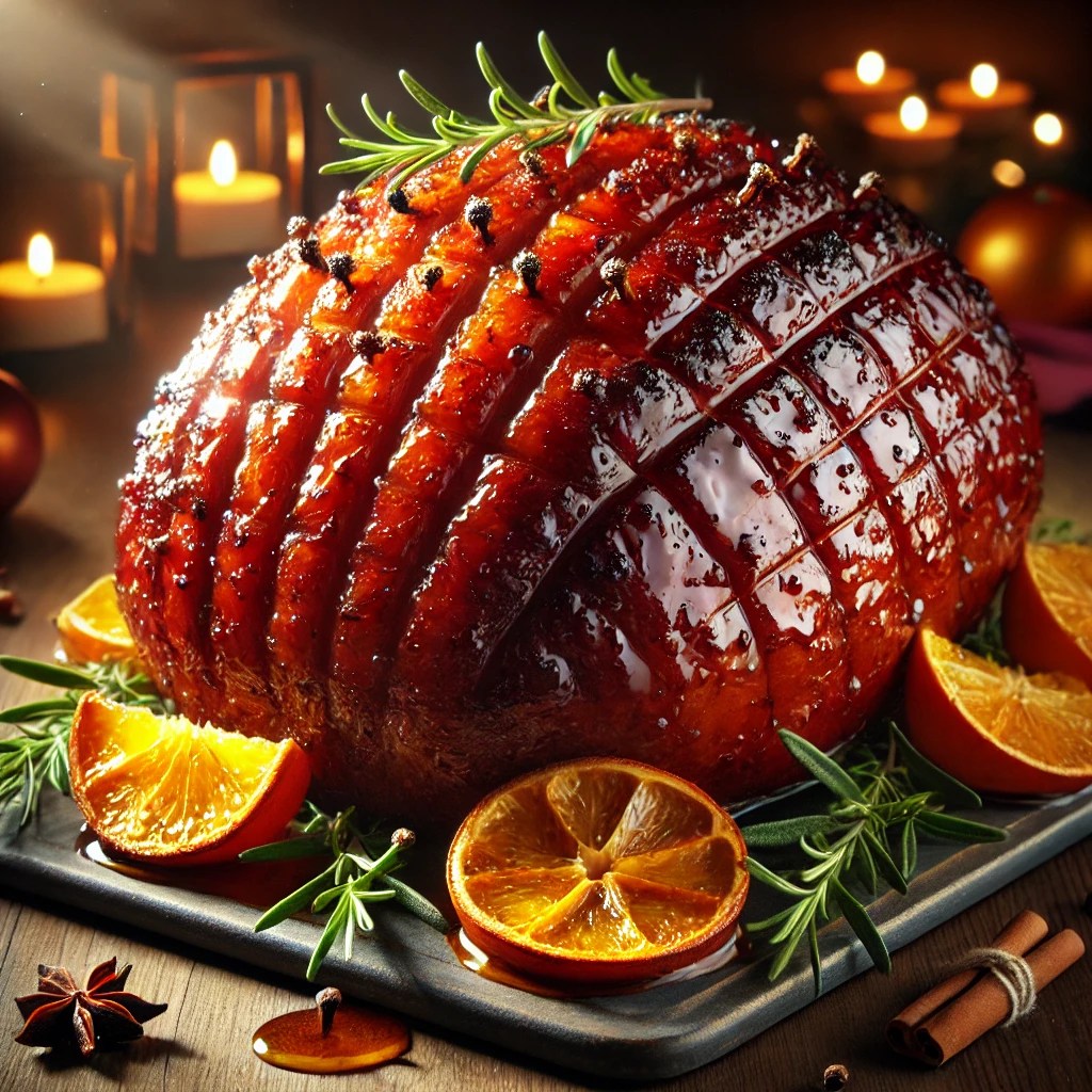 Rum-Glazed Holiday Ham
