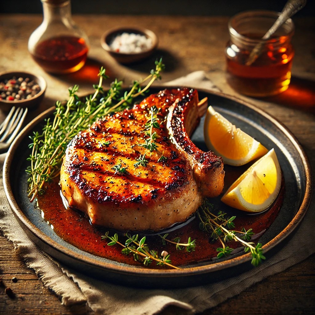 Scotch-Glazed Grilled Pork&nbsp;Chops