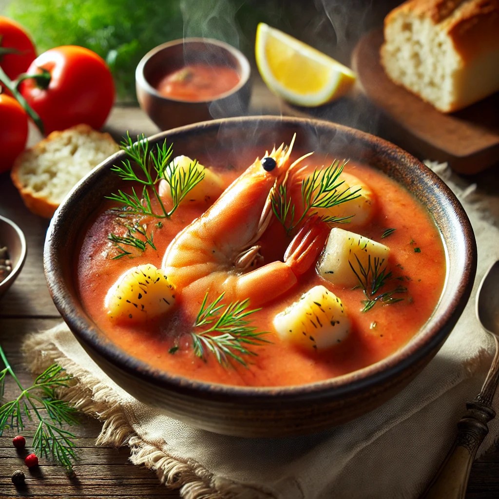 Creamy Tomato-Dill Seafood Soup with Shrimp and Scallops: An Irresistibly Flavorful&nbsp;Recipe