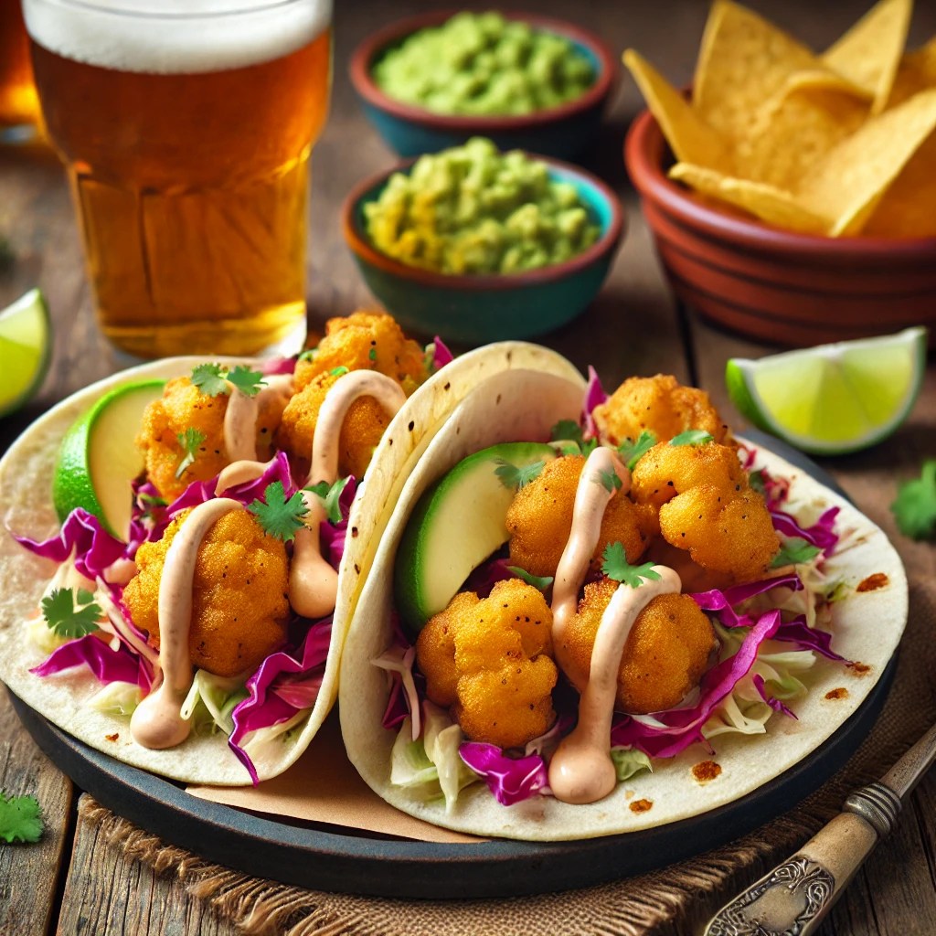 Vegan IPA-Infused Beer-Battered Cauliflower Tacos: A Bold, Flavorful Plant-Based&nbsp;Twist